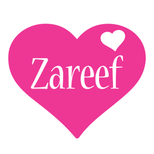 Zareef love-heart logo