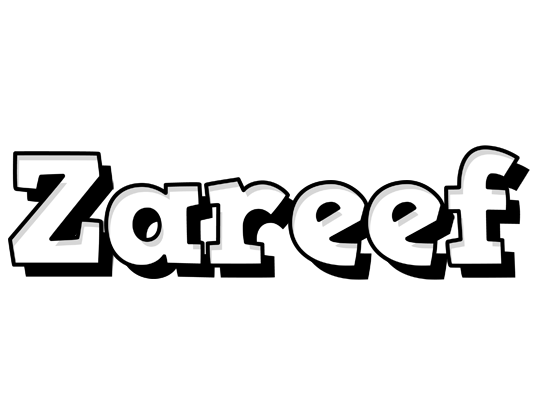 Zareef snowing logo