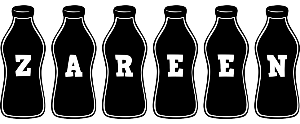 Zareen bottle logo