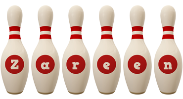 Zareen bowling-pin logo