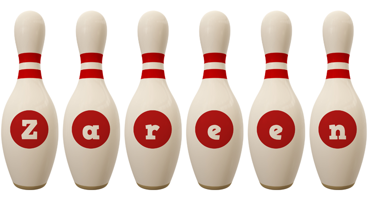 Zareen bowling-pin logo