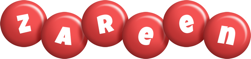 Zareen candy-red logo