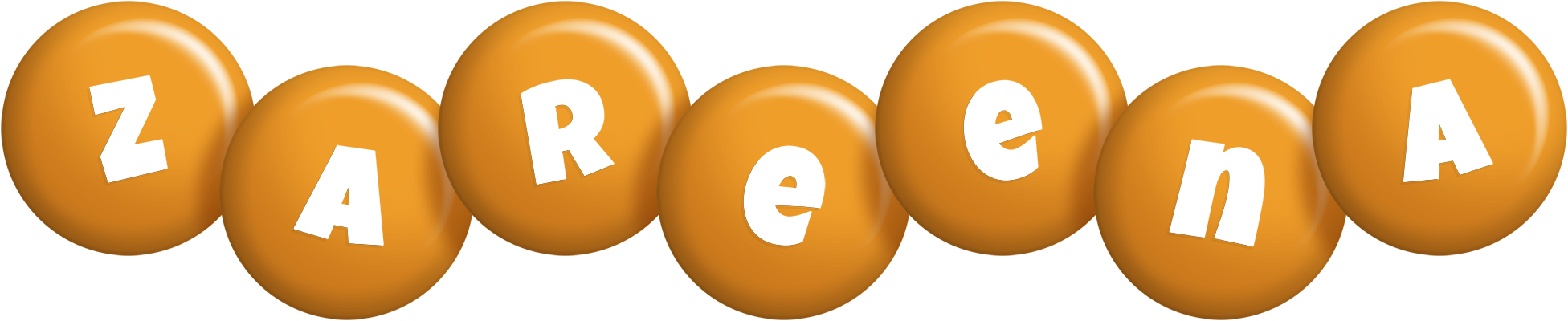 Zareena candy-orange logo