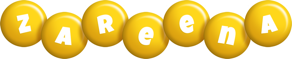 Zareena candy-yellow logo