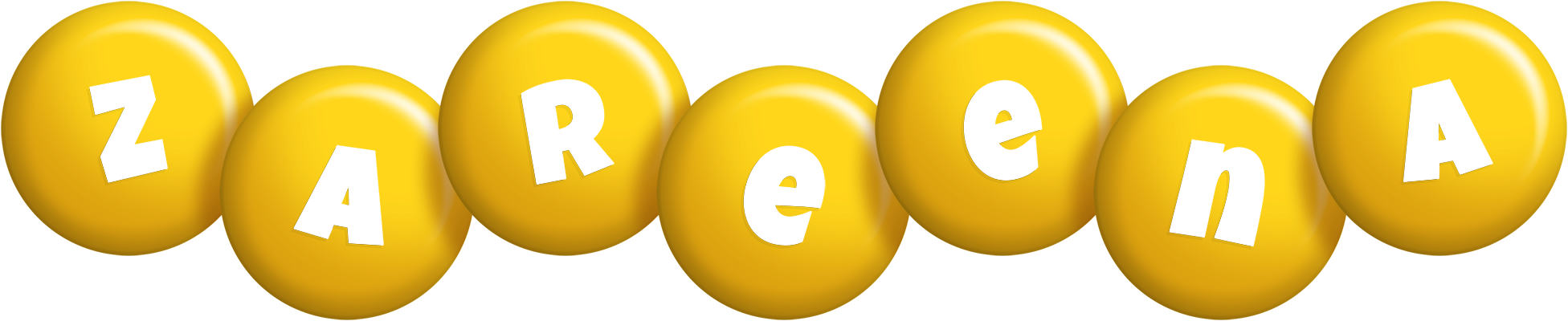 Zareena candy-yellow logo