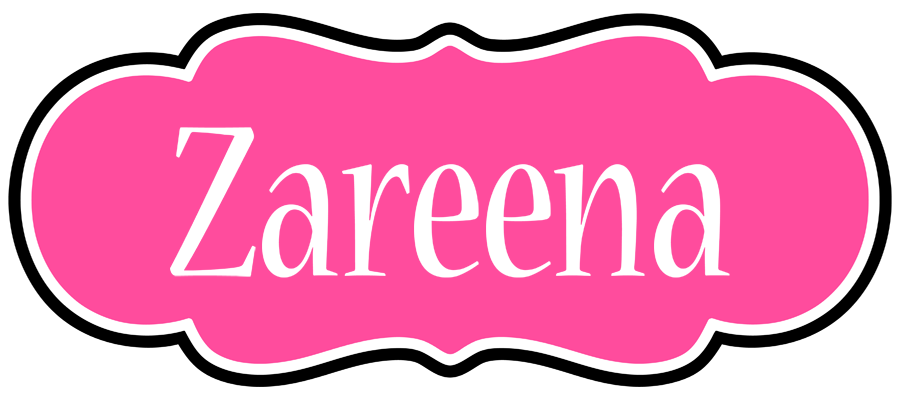 Zareena invitation logo