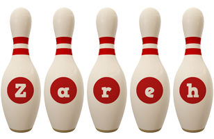 Zareh bowling-pin logo
