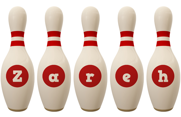Zareh bowling-pin logo