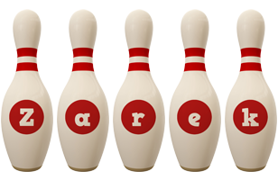 Zarek bowling-pin logo