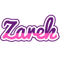 Zarek cheerful logo