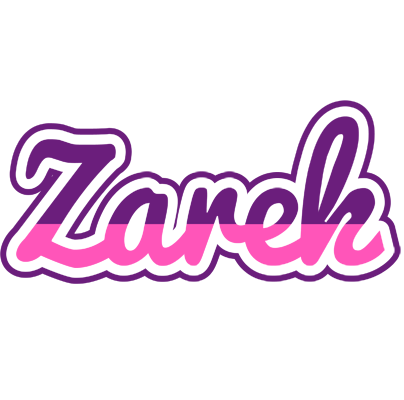 Zarek cheerful logo