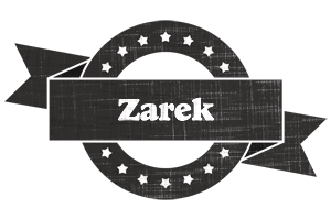 Zarek grunge logo