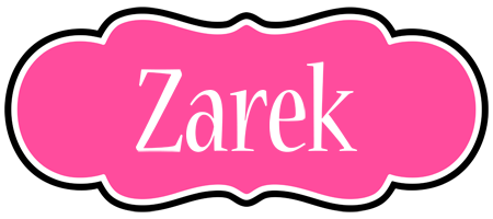 Zarek invitation logo