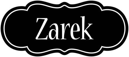 Zarek welcome logo