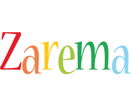 Zarema birthday logo