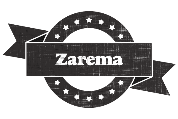 Zarema grunge logo