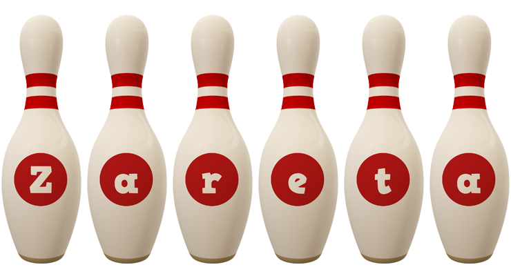Zareta bowling-pin logo