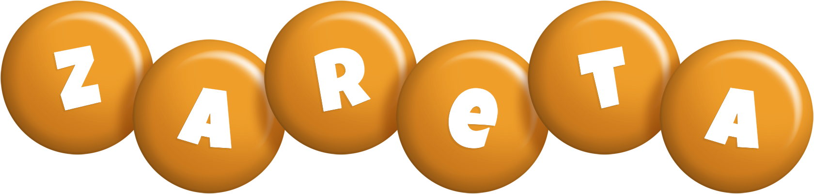 Zareta candy-orange logo