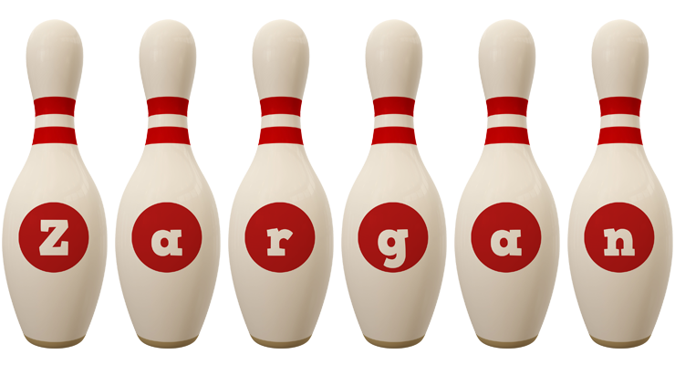 Zargan bowling-pin logo