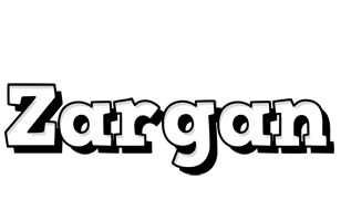 Zargan snowing logo