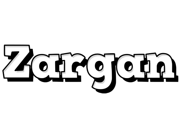 Zargan snowing logo