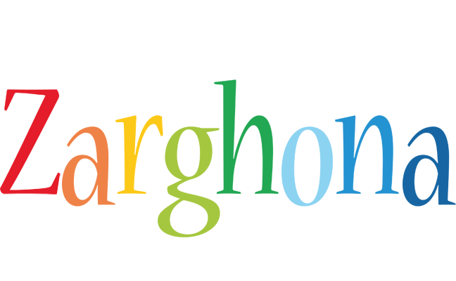 Zarghona birthday logo