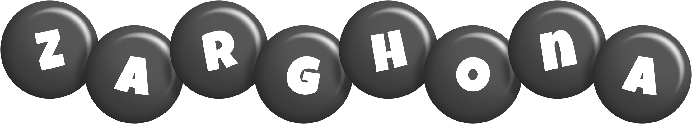 Zarghona candy-black logo