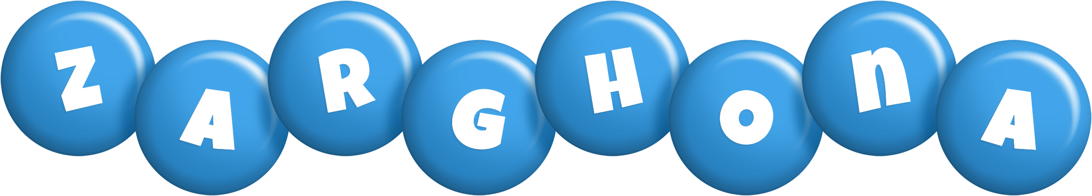 Zarghona candy-blue logo