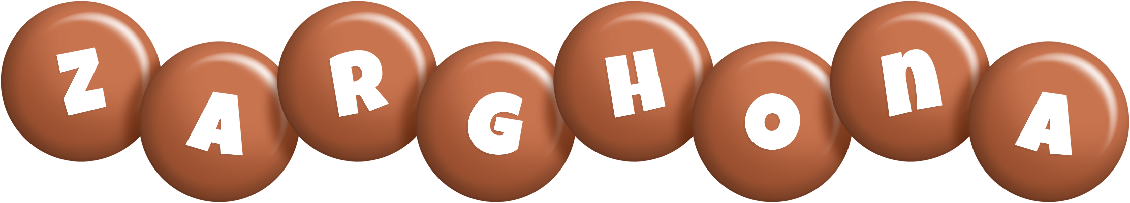 Zarghona candy-brown logo