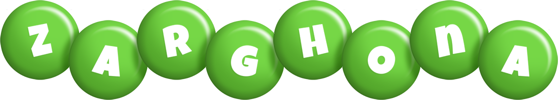 Zarghona candy-green logo