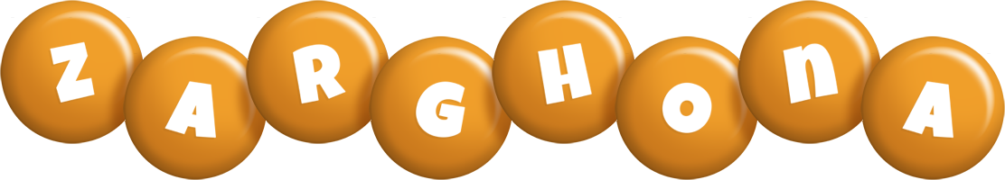 Zarghona candy-orange logo