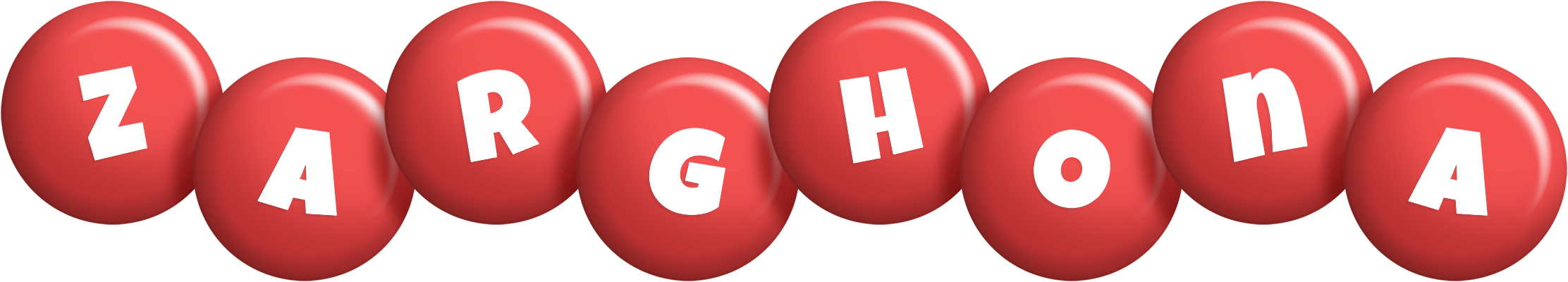 Zarghona candy-red logo