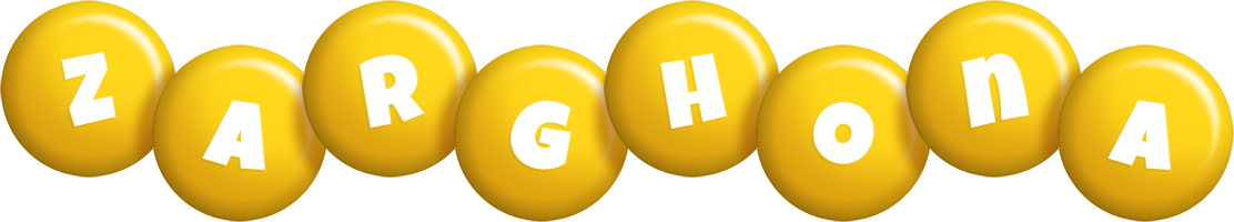 Zarghona candy-yellow logo