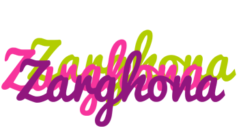 Zarghona flowers logo