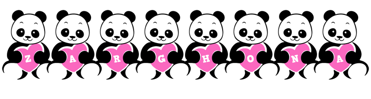 Zarghona love-panda logo