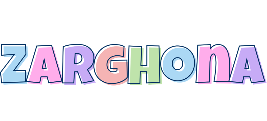Zarghona pastel logo