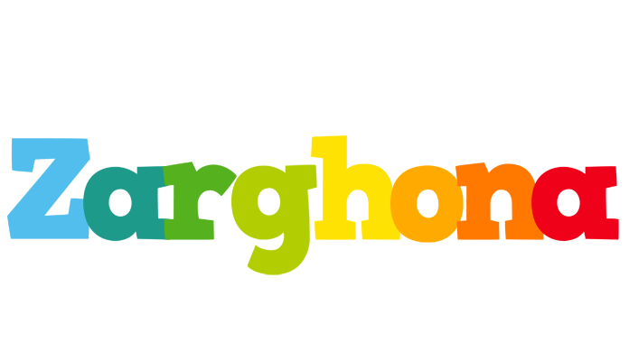 Zarghona rainbows logo