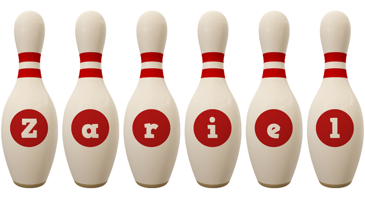 Zariel bowling-pin logo
