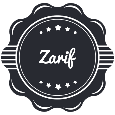 Zarif badge logo