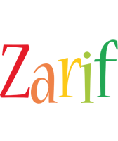 Zarif birthday logo