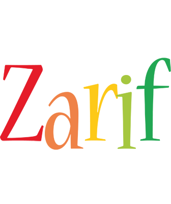 Zarif birthday logo