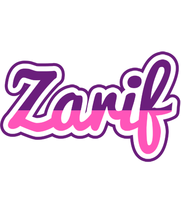 Zarif cheerful logo