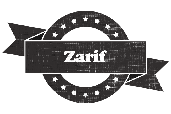 Zarif grunge logo