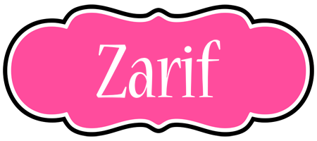 Zarif invitation logo