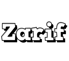 Zarif snowing logo