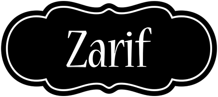 Zarif welcome logo