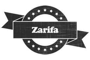 Zarifa grunge logo