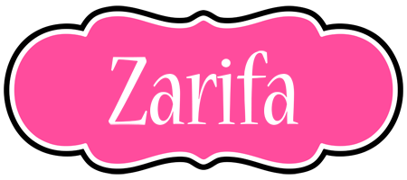 Zarifa invitation logo