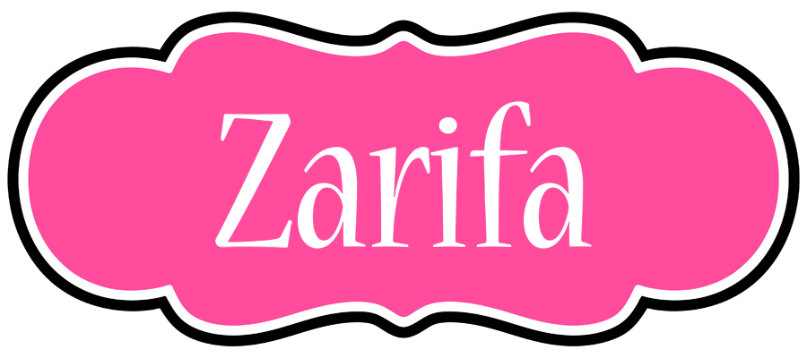 Zarifa invitation logo