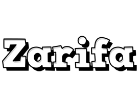 Zarifa snowing logo